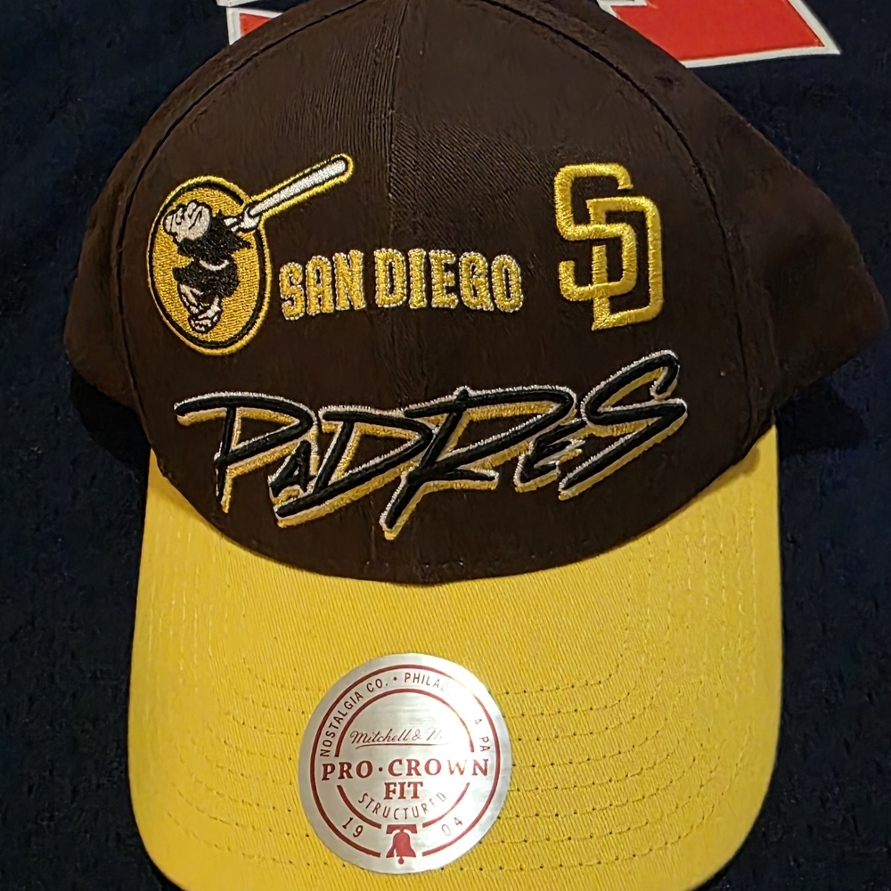 San Diego Padres Brown and Yellow Cap